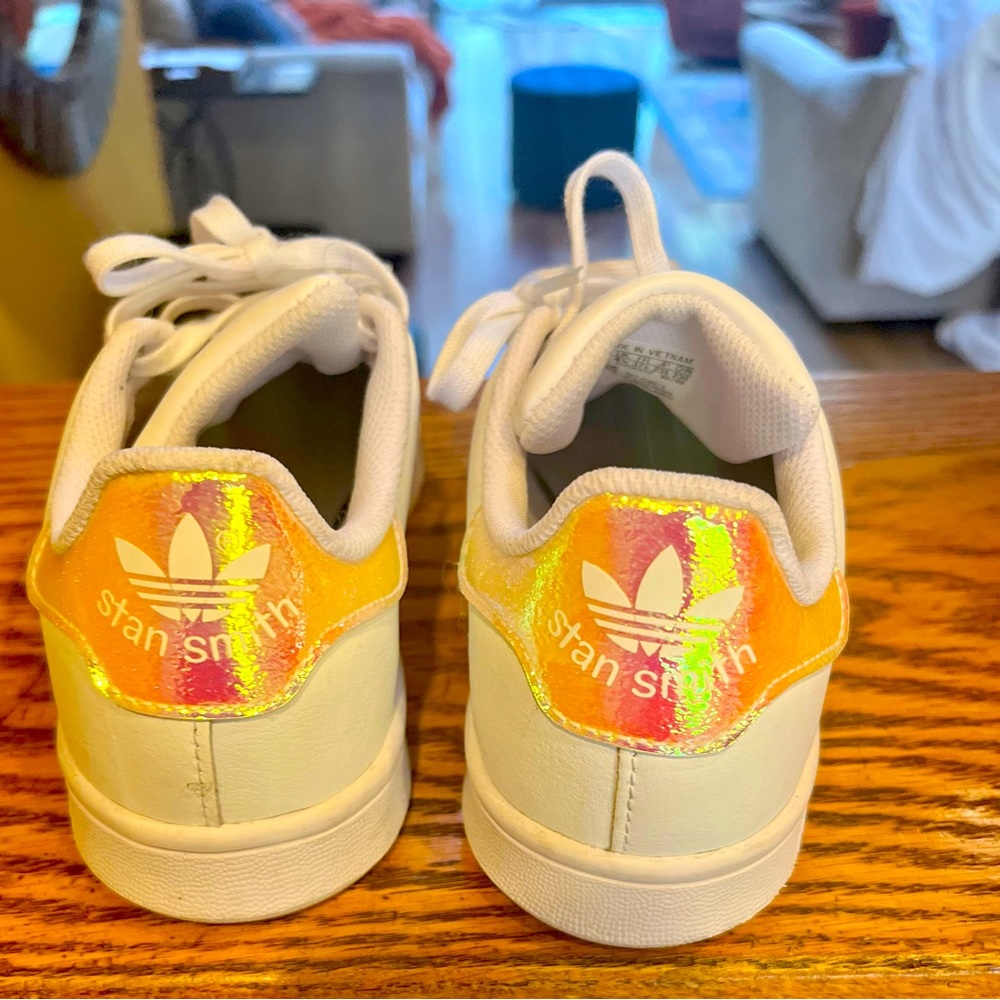Adidas Stan Smith White Iridescent Sneakers-